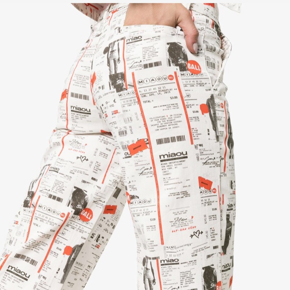 Miaou Sonia Pants- Newsprint
